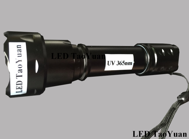UV LED紫外线手电筒LED 365nm 3W - 点击图像关闭