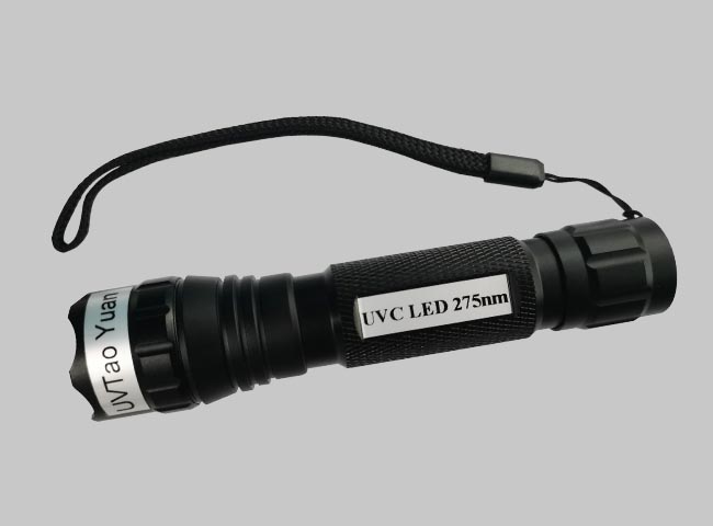 Deep UV LED Torch 275nm @18mW - Click Image to Close