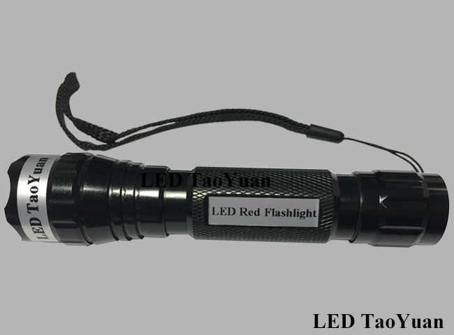 LED Red Flashlight 3W - Click Image to Close